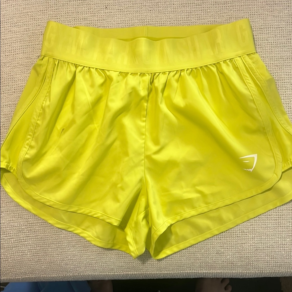 Women’s Gym Shark Neon Athletic Shorts - XS